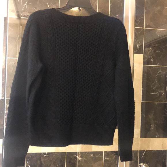 Banana Republic Black Cable Knit Sweater - Picture 7 of 13